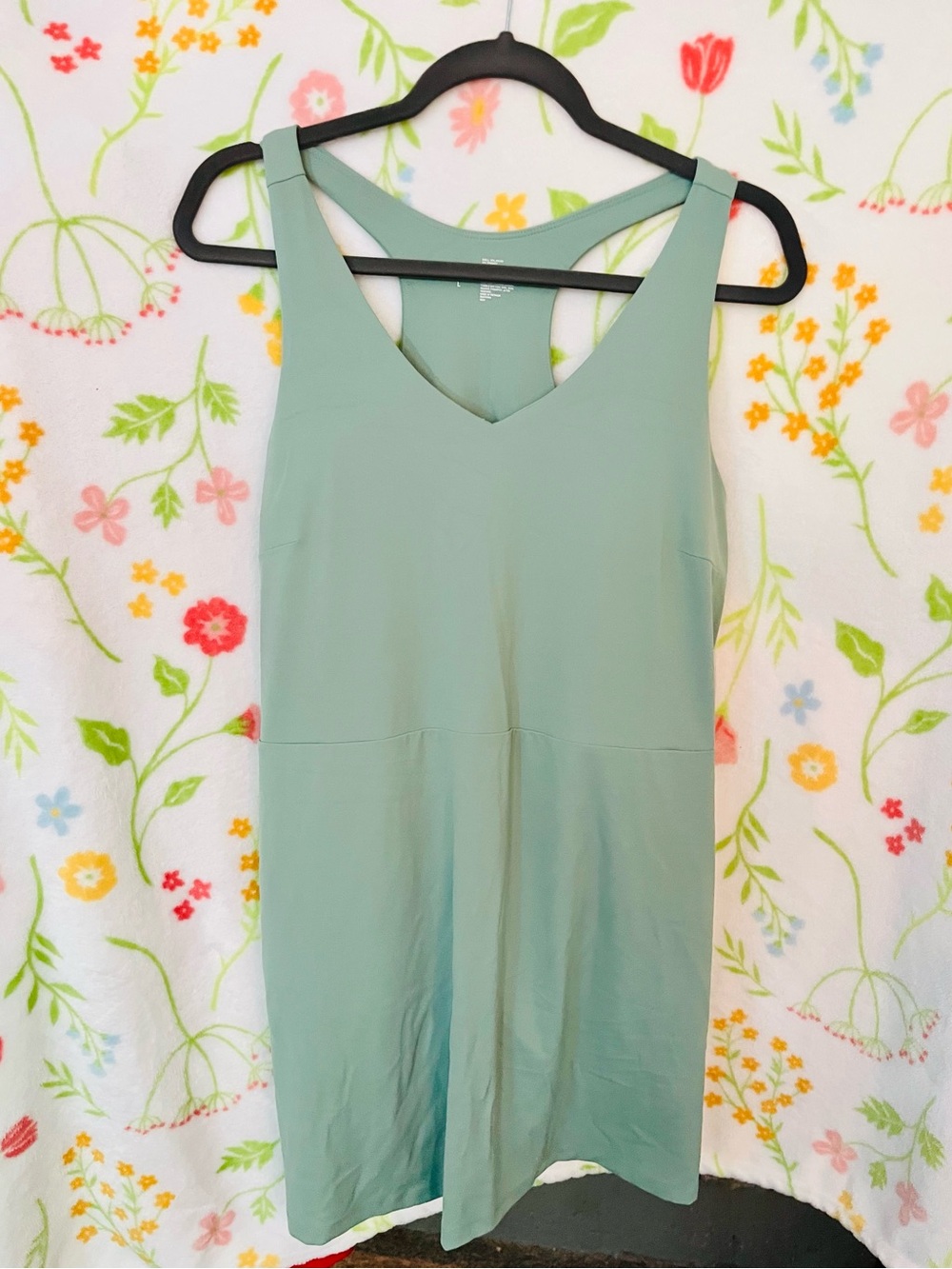NWT: Soma Light Sage Green V-Neck Racerback Dress in large